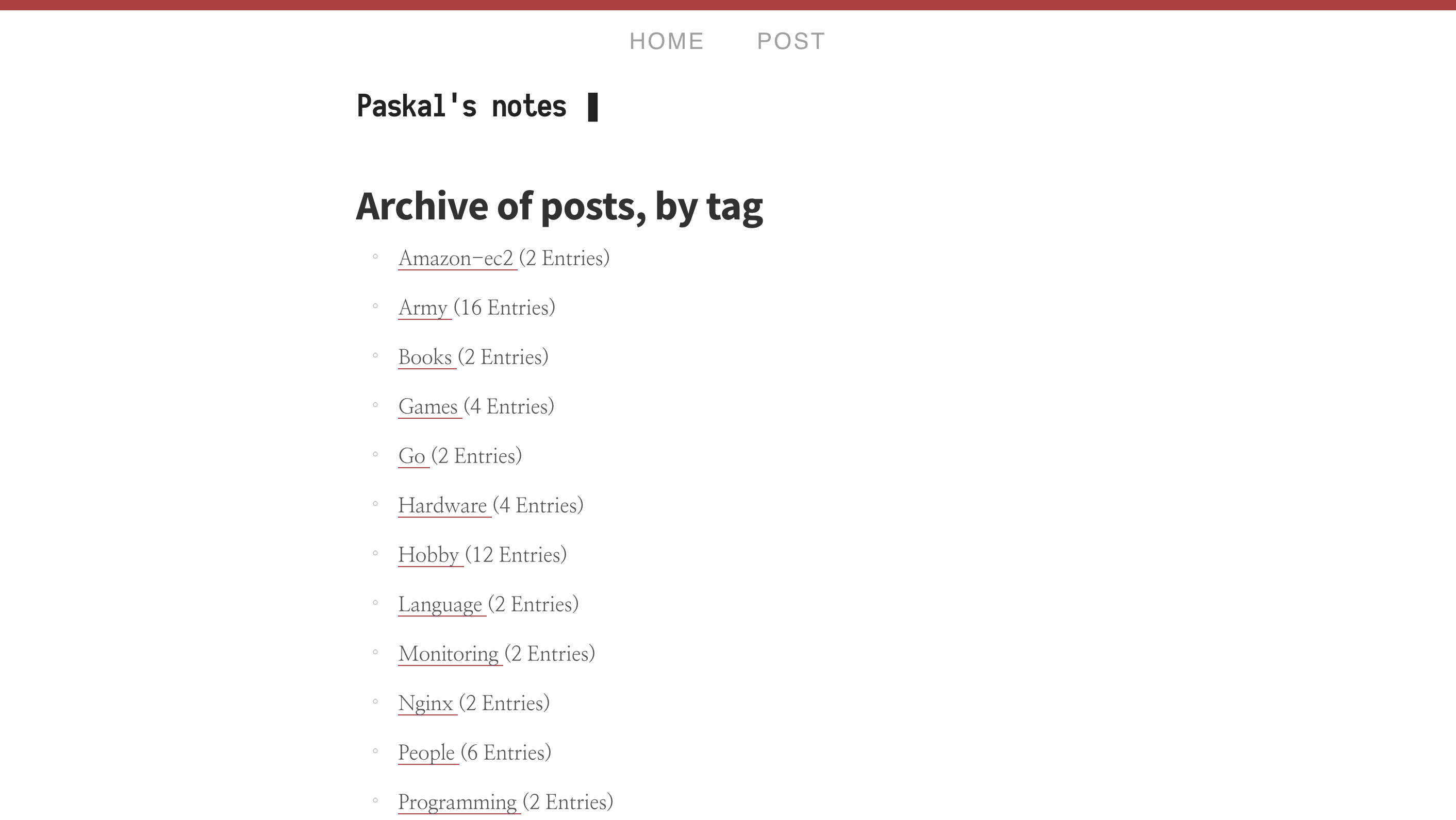 Refined tags page